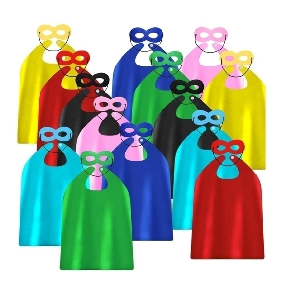 6 NWT Masks and Capes Superhero - Picture 1 of 6